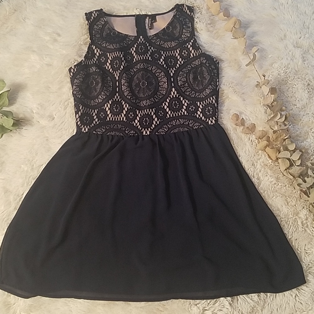 Heartsoul Navy and peach dress